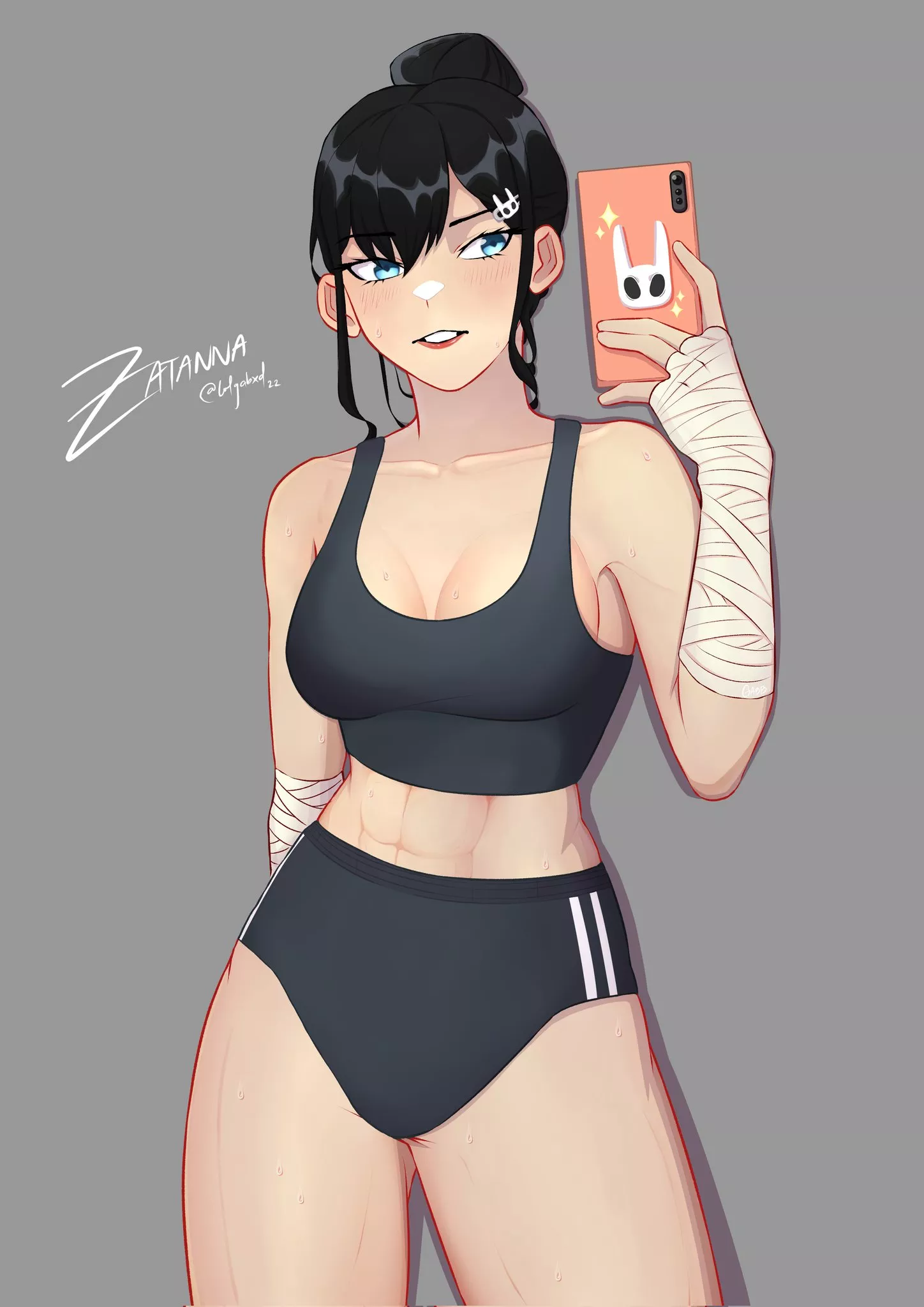 Post-Workout Zatanna (Lolgabxd) [DC Comics] posted by sequence_string