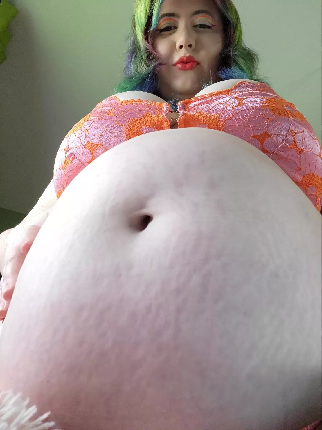 POV: being crushed by my huge gut 🐄 posted by Obesejigglypuff
