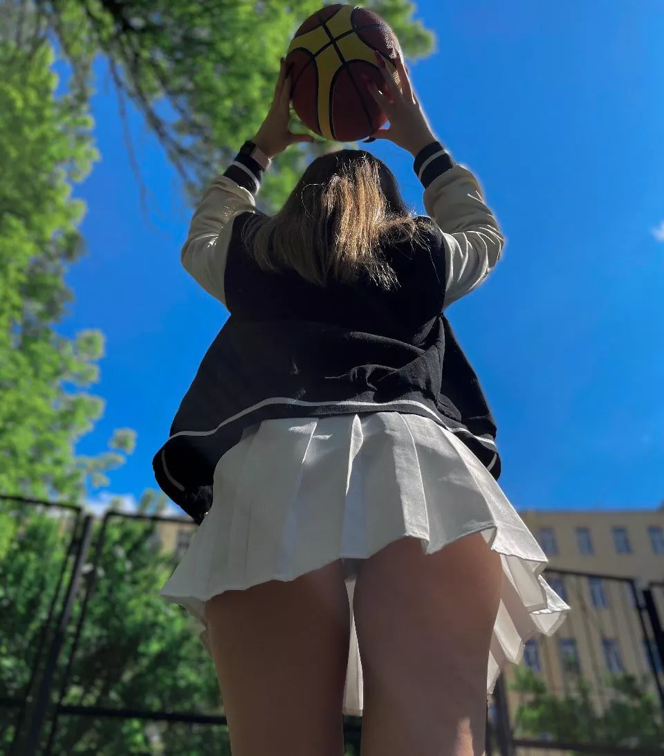 POV: school girl is playing basketball and u spy under her skirt posted by Alice_Natty
