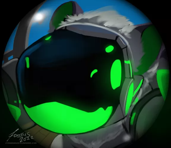 POV: there's a protogen outside your house (art by me, foxixusart on twitter) by FOXiXUS