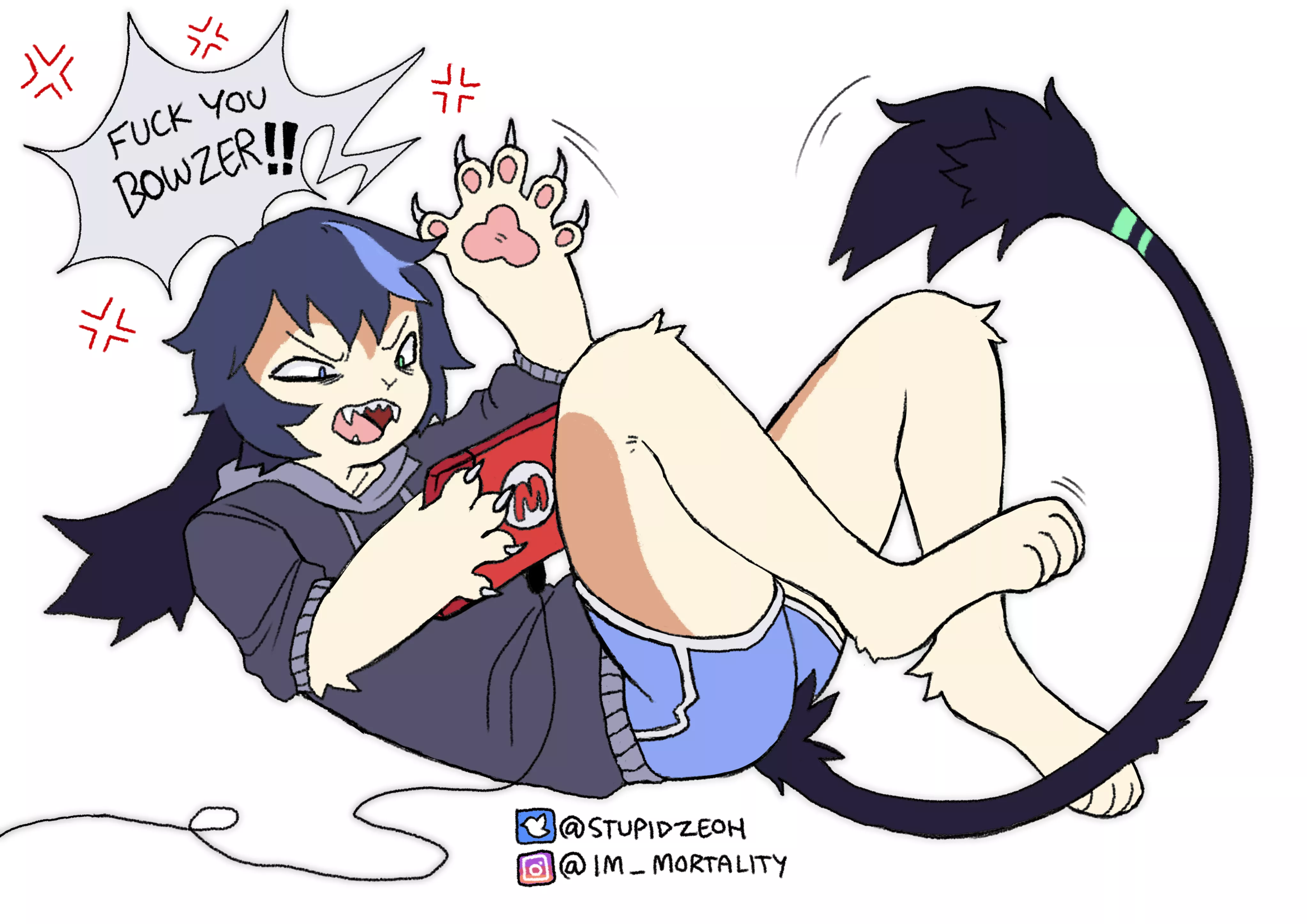 POV you are playing Bowzer's Fury on the nintendo switch (my art) posted by nambatsu