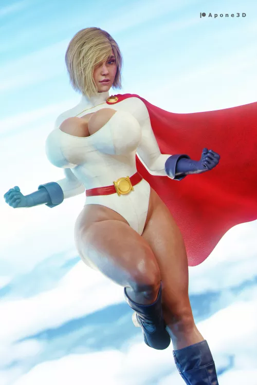Power Girl (Apone3D) [DC] by Kuro-Oji