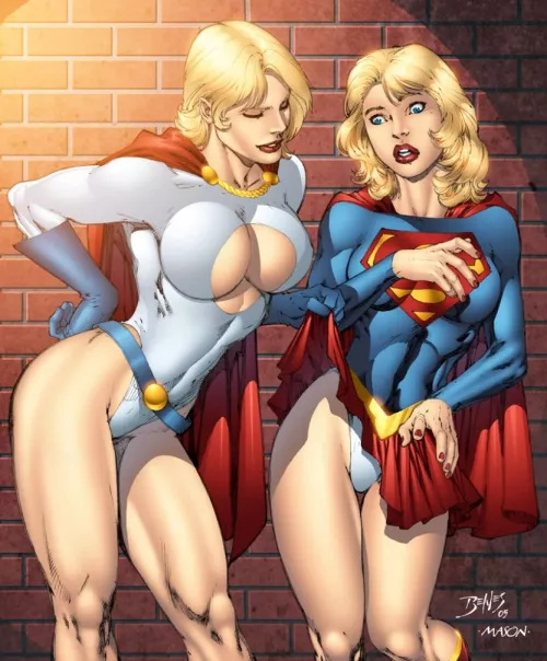 Powergirl x Supergirl (Ed Benes) [DC] by easther2022
