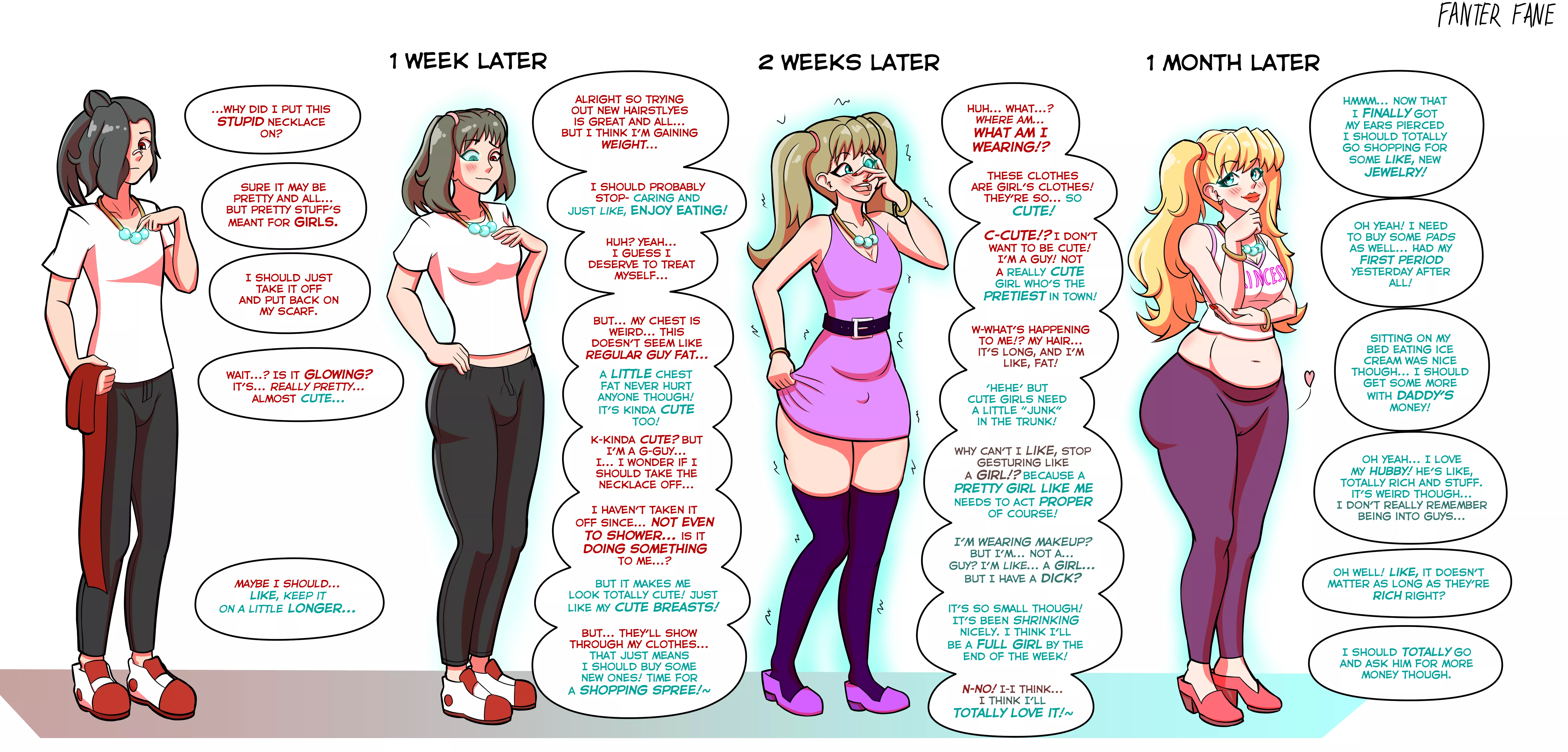 Precious Necklace by Fanterfane (MTF/TG, Bimbofication) posted by not4myprimary