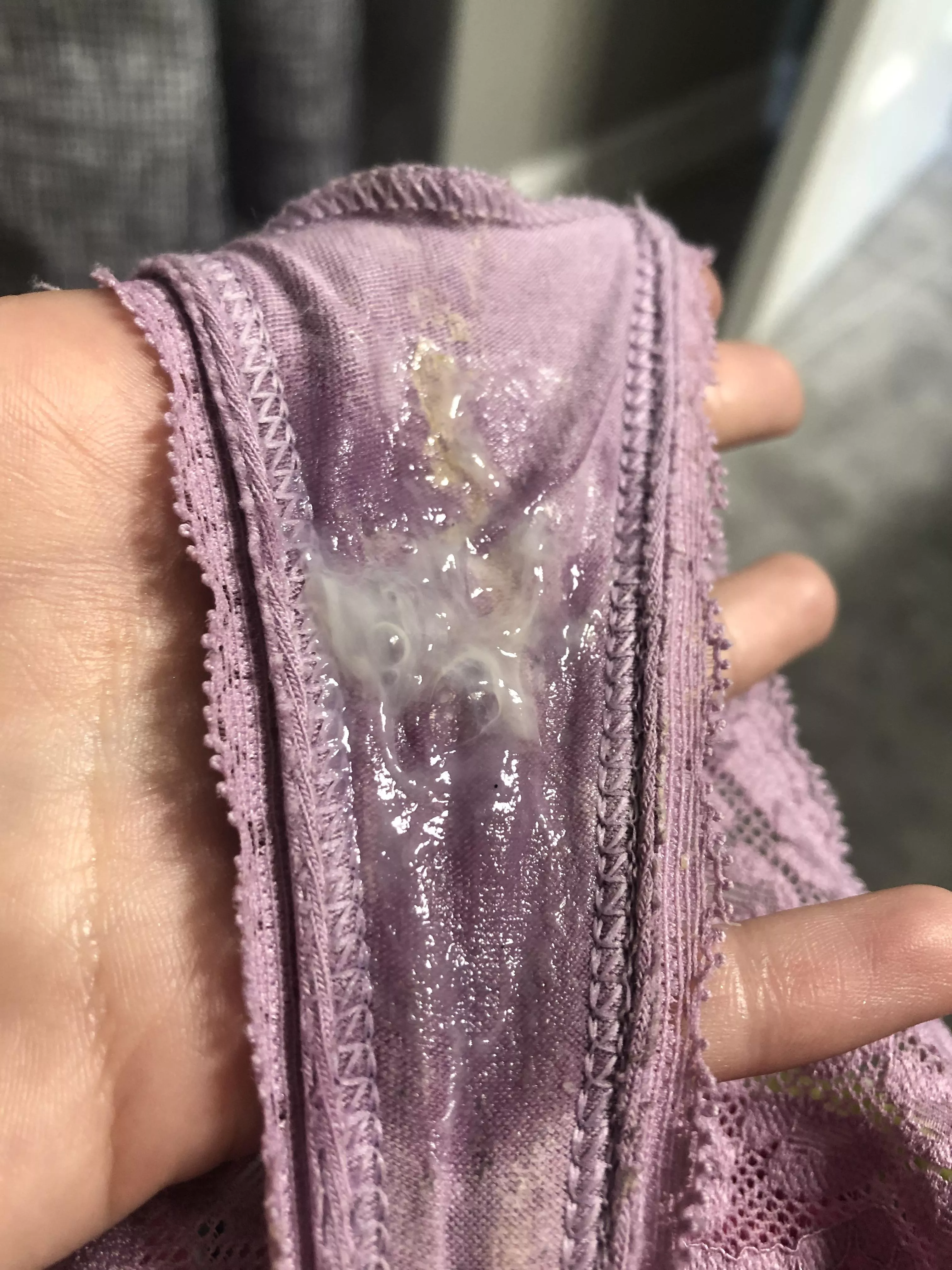 Pregnancy panties are extra wet 💜 (all mine, isn’t pregnancy wonderful?) posted by Ashleyybeee
