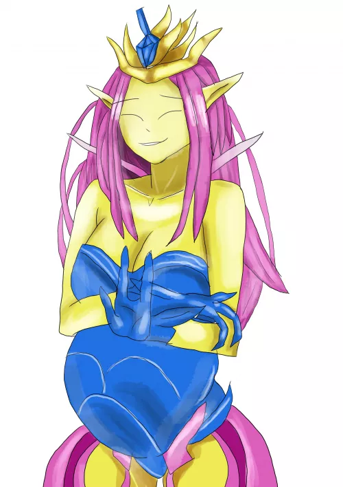 Pregnant Empress of Light - Terraria - by me by Burner_Birb