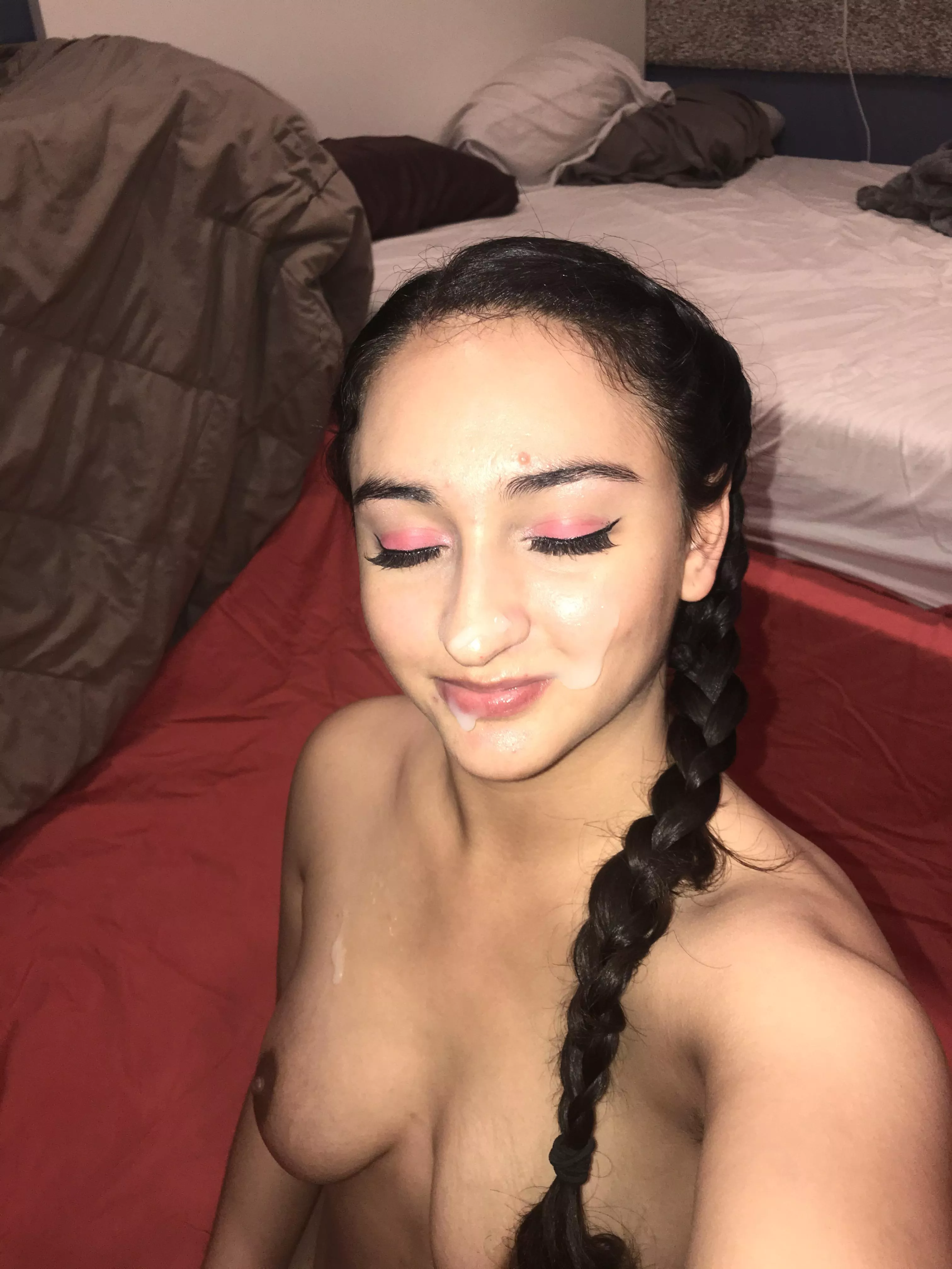 Pretty in pink and covered in cum 👅💕 posted by kitttyxyx999