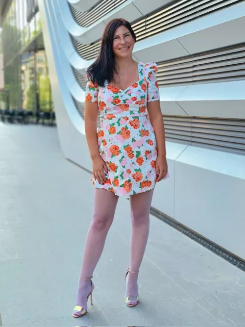 Pretty in white pantyhose by swiftkiss