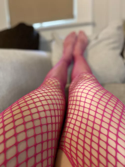 Pretty pink fishnets 💞 by Ninajaneexx