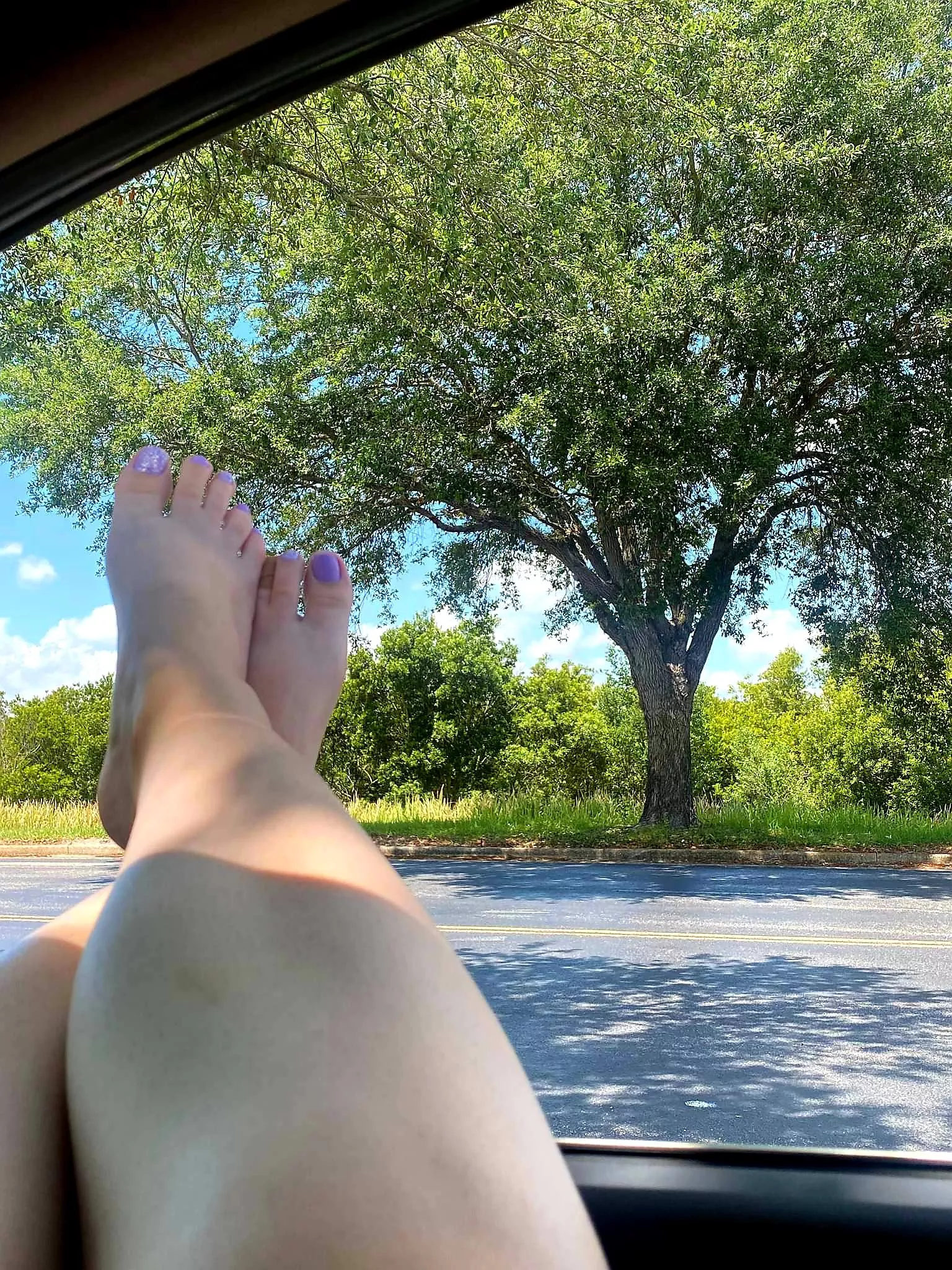 Pretty purple toes posted by impalagenesis