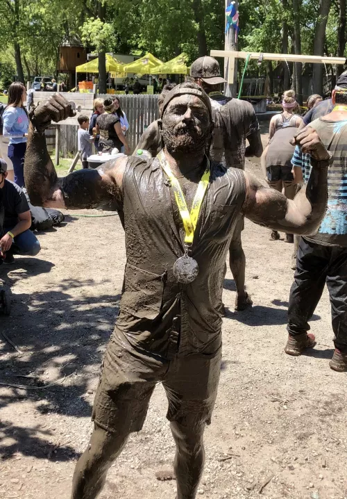 Pretty sure I was the filthiest guy at the mud run this weekend. by flashthunderman
