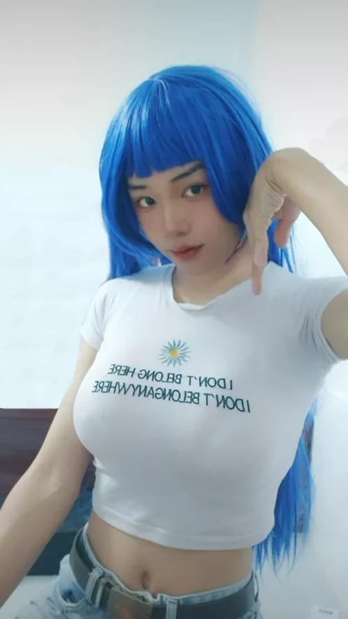 pretty today :3 💙💖 hope u guys will like it! by Clavertyy