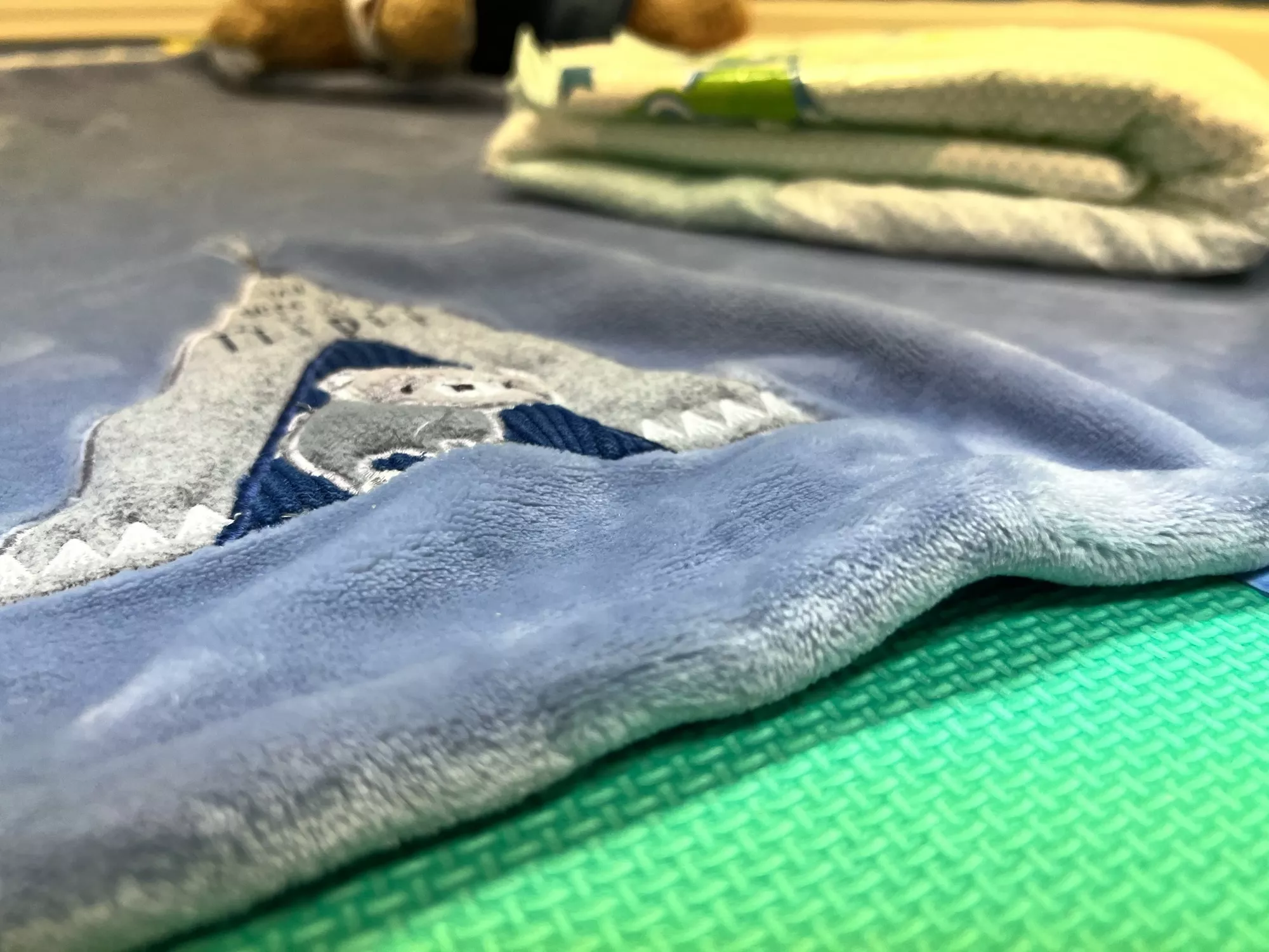 Pro tip: Want a discrete, portable way to feel little? Get a nice baby blanket. posted by uftone1