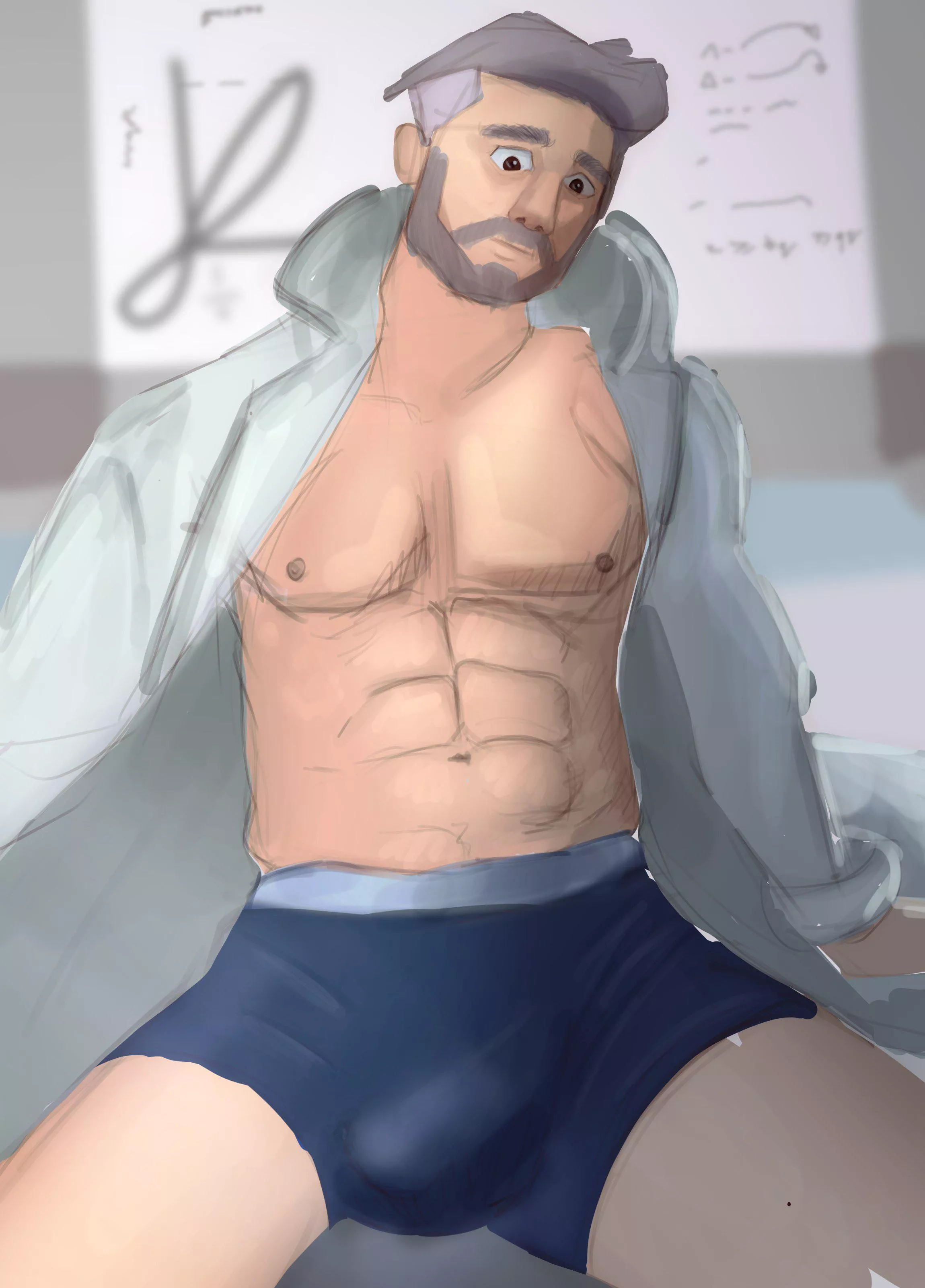 Prof. Turo after hours by me. posted by GayPotatote