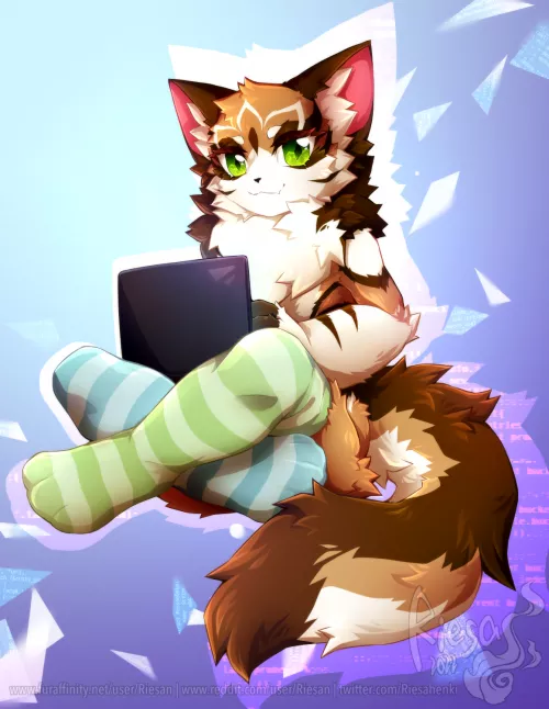 Programming Socks ✨ Commission for a client on Twitter! by Riesan
