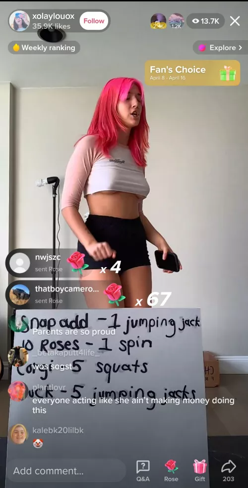 Prolly not appropriate workout attire... by OldManClem