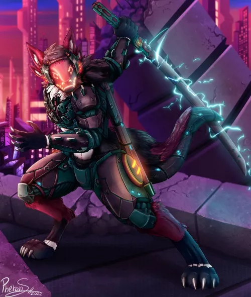 Protogen commission for Furanburu - V2 by Popular-Door-6244