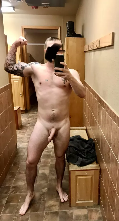 Public locker room! Got caught taking this lol by prettycock1987