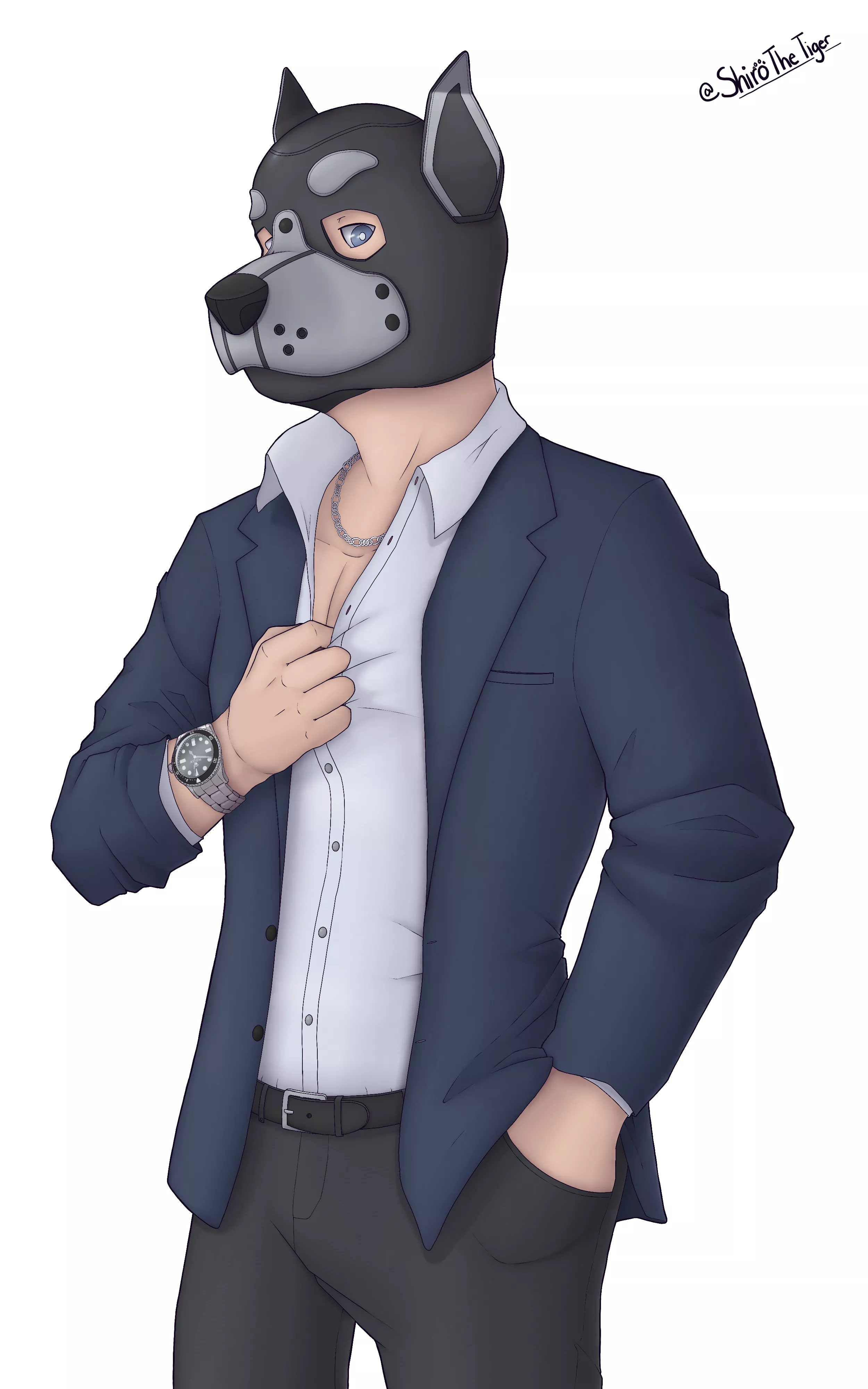 Pup Platinum's pupsona has been designed to be a reflection of pupself! ❤️ posted by PupPlatinum