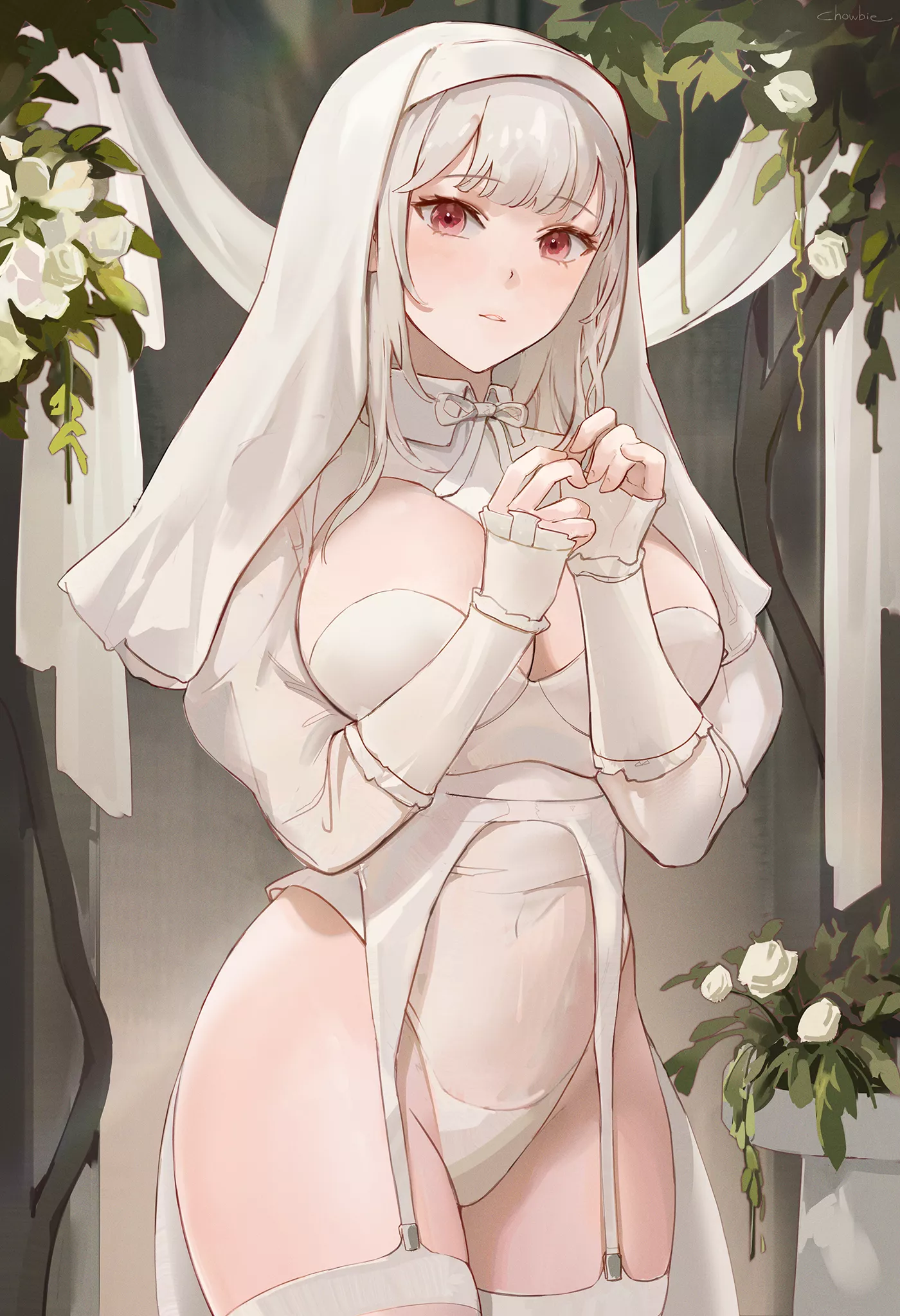 Pure White Nun (Chowbie ) [Original] posted by sequence_string