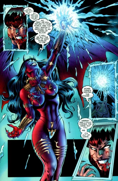 Purgatori's Curves [Purgatori vs. Chastity] by lordhater1