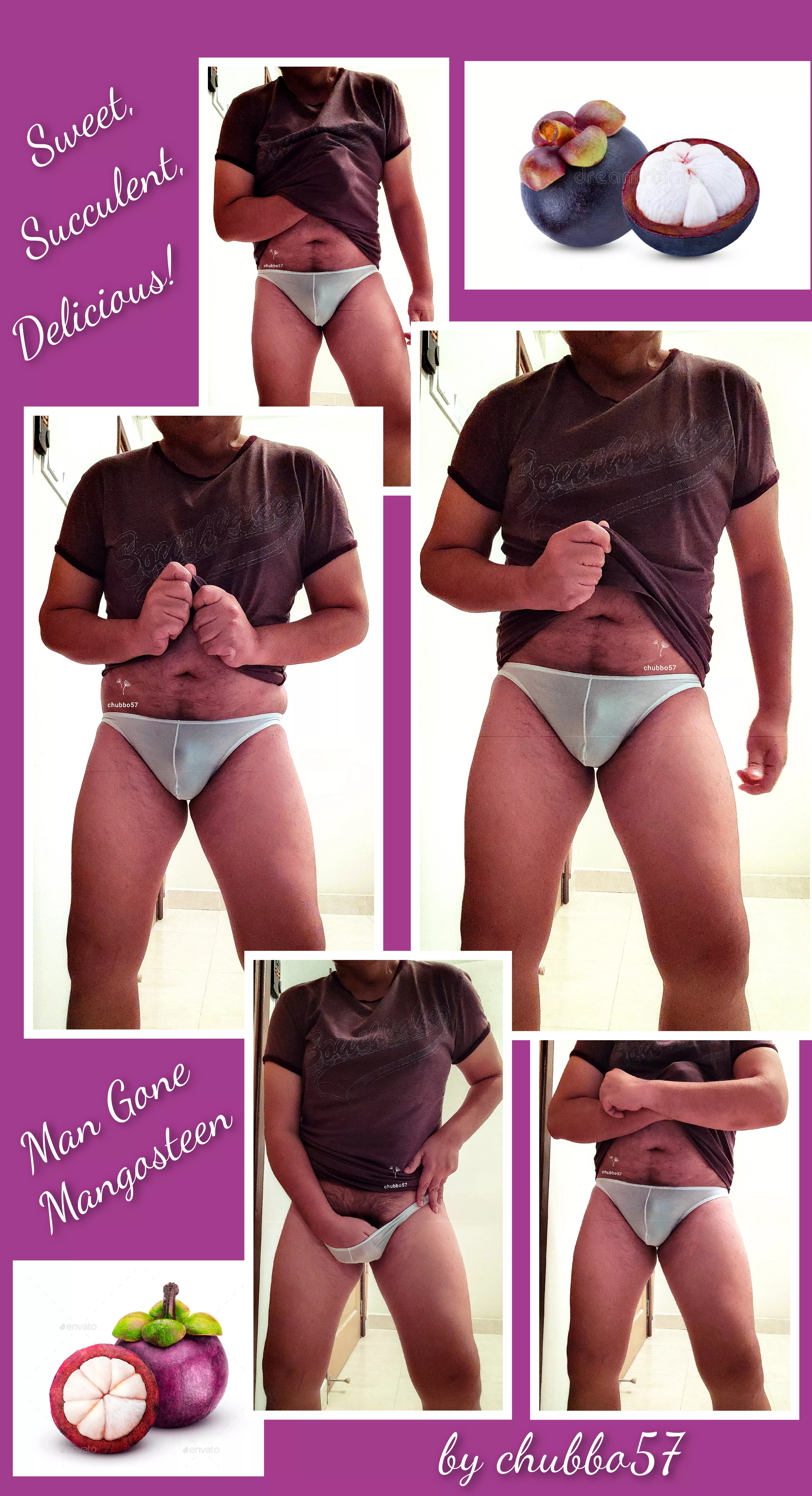 Purple on the outside, white and succulent inside. I am a man-gosteen 😂💜🌴🍹 posted by chubbo57