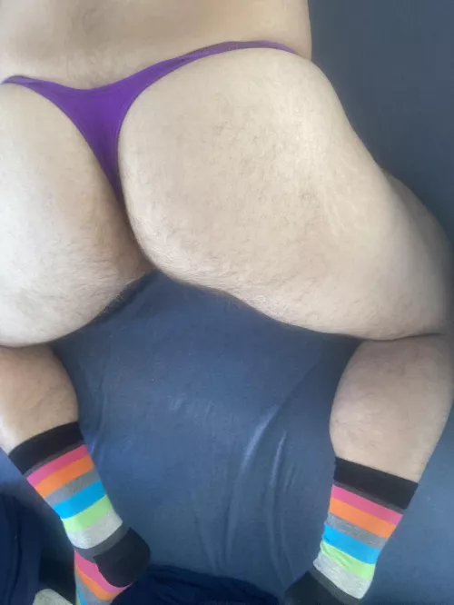 Purple thong by ImaginaryTwist8