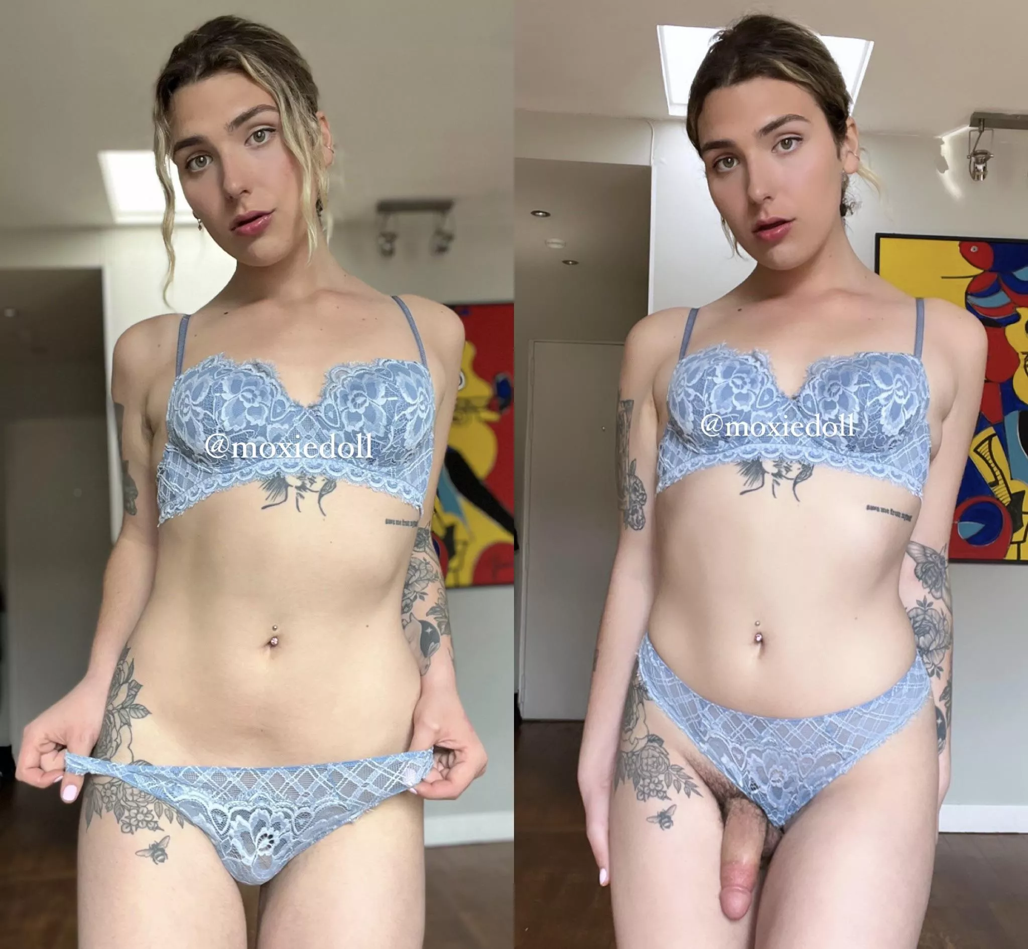 Push my panties to the side for a surprise ;p posted by Moxied0ll