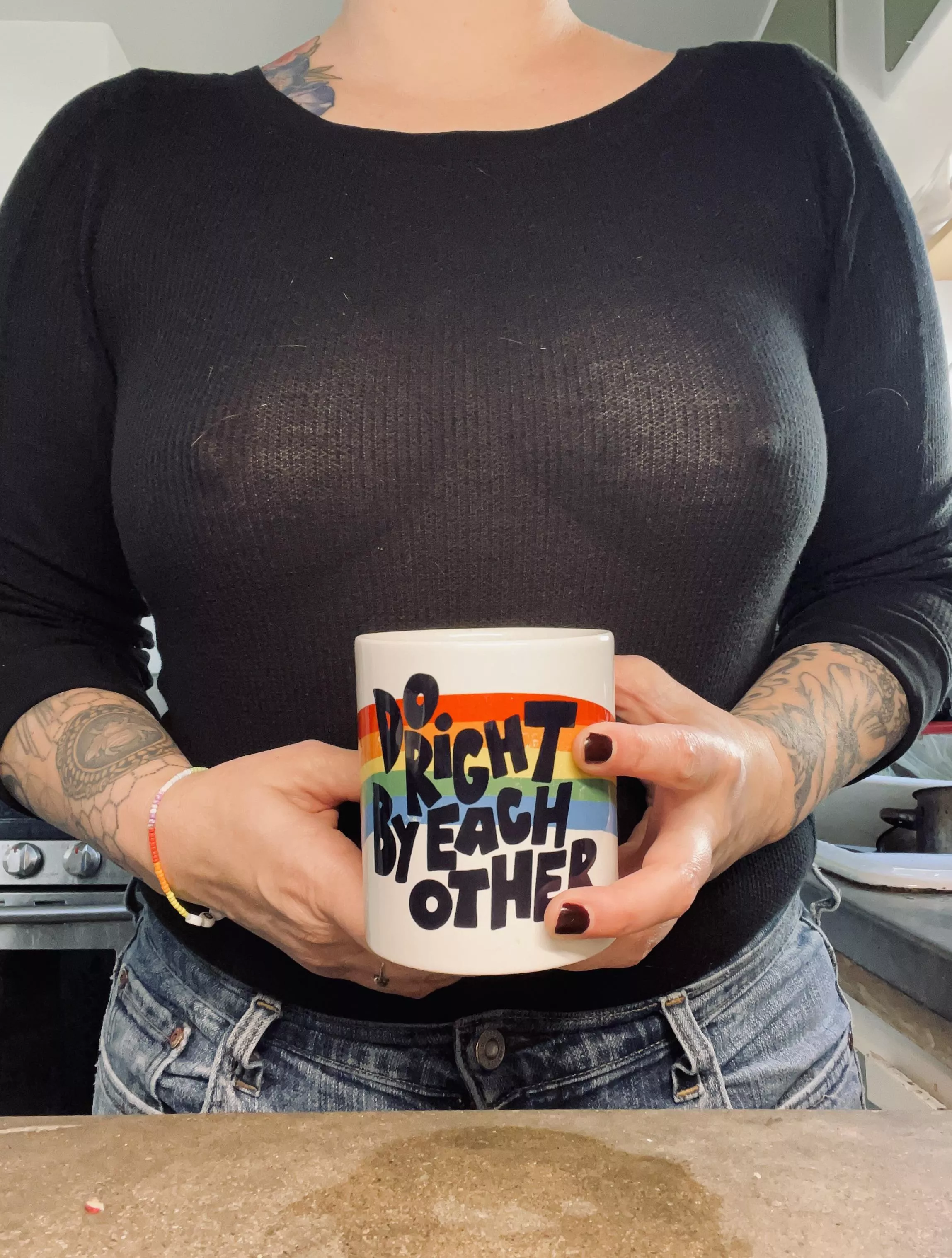 Pushing toward the weekend. ❤️🧡💛💚💙 posted by meinhoneyhoney