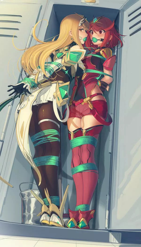 Pyra and Mythra spend some quality time together… in a locker posted by throwaway879068