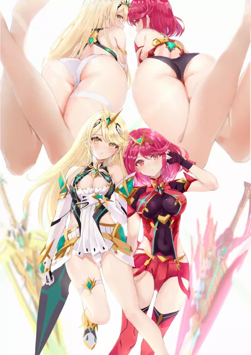 Pyra & Mythra (age fx) by SecretMystogan