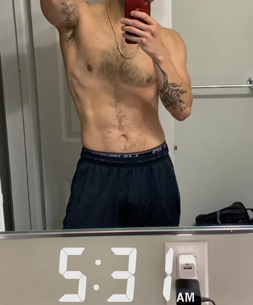 Quick pic this morning before work by AcidicFitDick