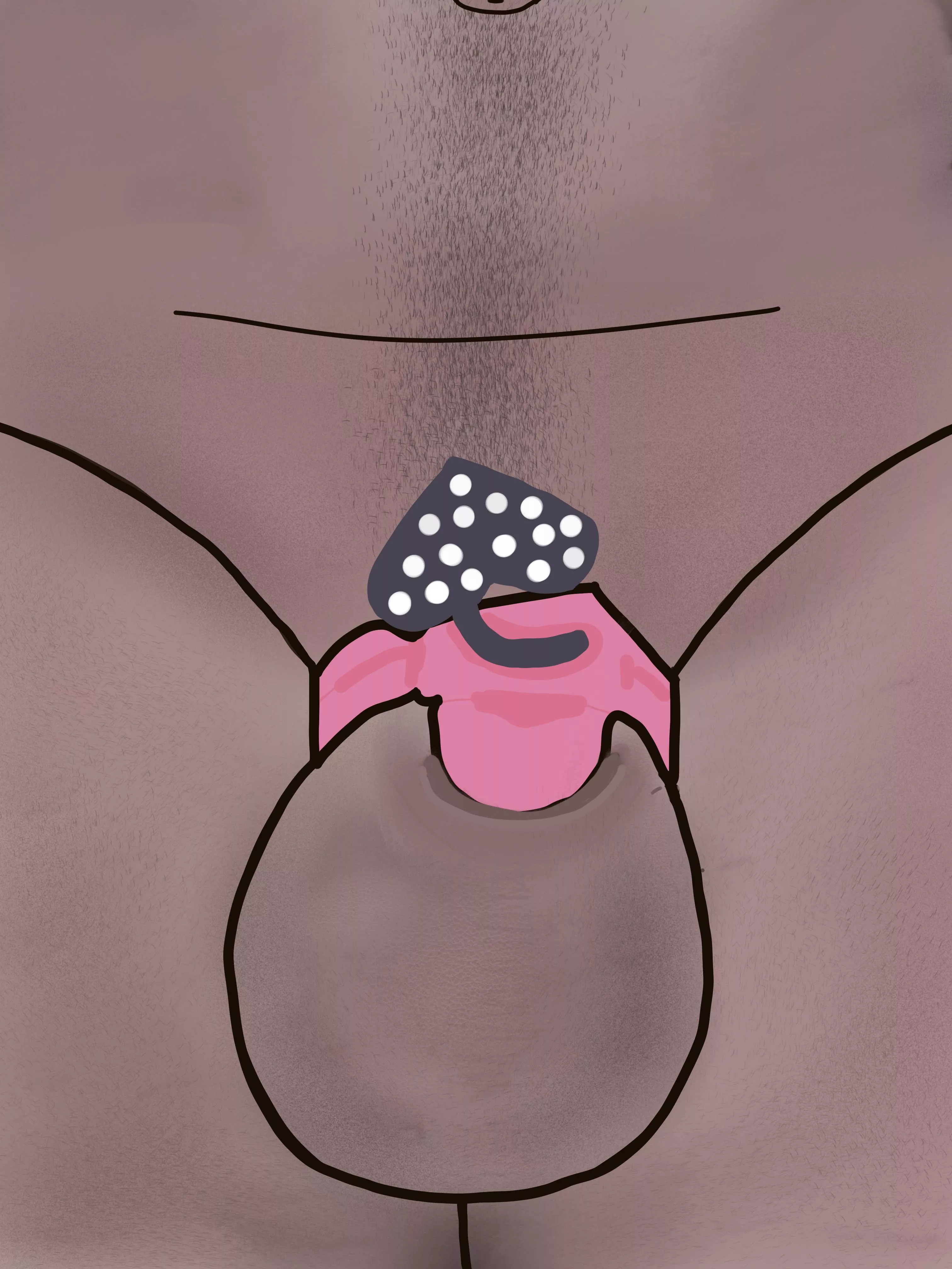 quick sketch of myself in cherry keeper micro 1st of many posted by chastitysourbelt