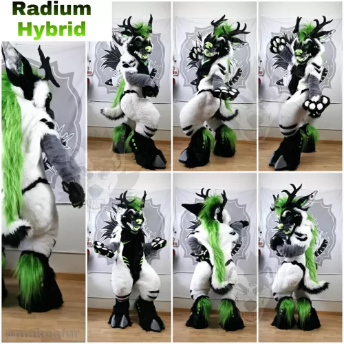 Radium the Hybrid is officially Done! Note that the customer is way bigger than Myself! by MakeAFur