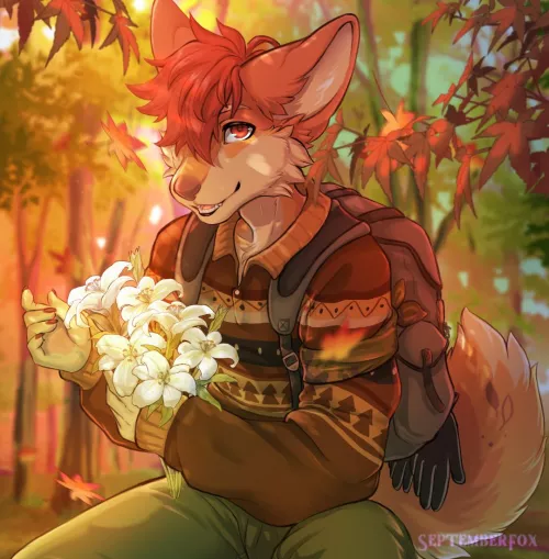 raffle prize from my twitter! character belongs to Diego (art by me @september_foxx on Twitter) by Autumnbadger