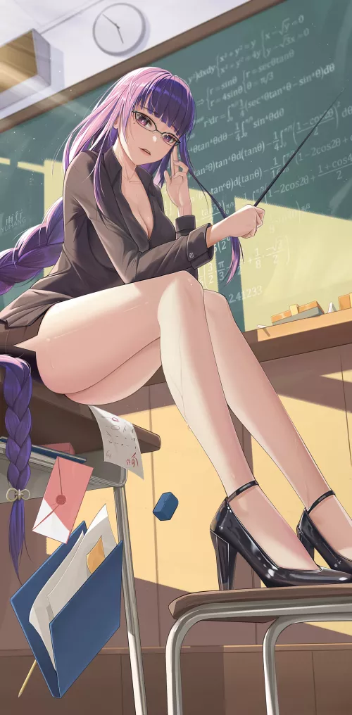 Raiden Shogun Sensei teaching formulas (YUHANG26018609) [Genshin Impact] by elegantloveglimmer