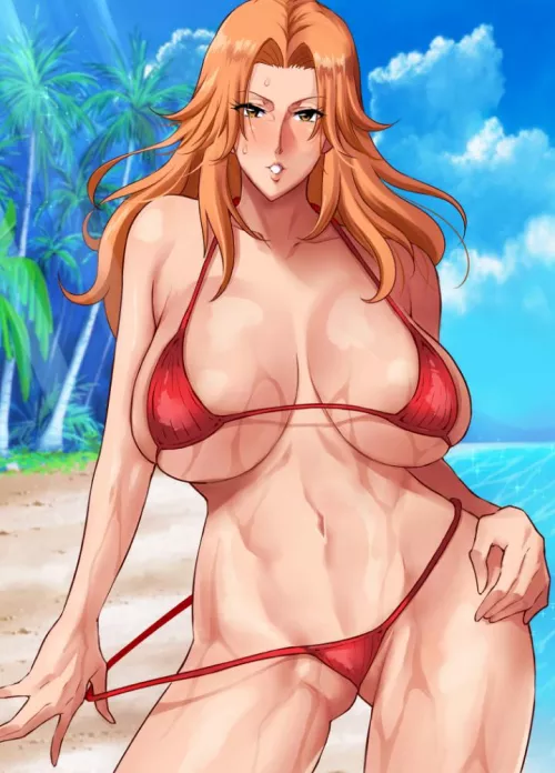 Rangiku in swimsuit [Fantia] by Kyron112