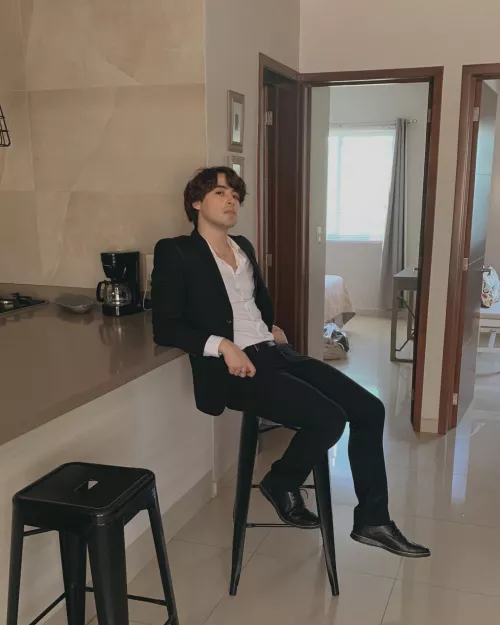 Rare photo of me with a suit on by Rolynv