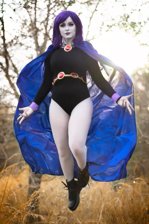 Raven from Teen Titans [self] by dinoxrobot_