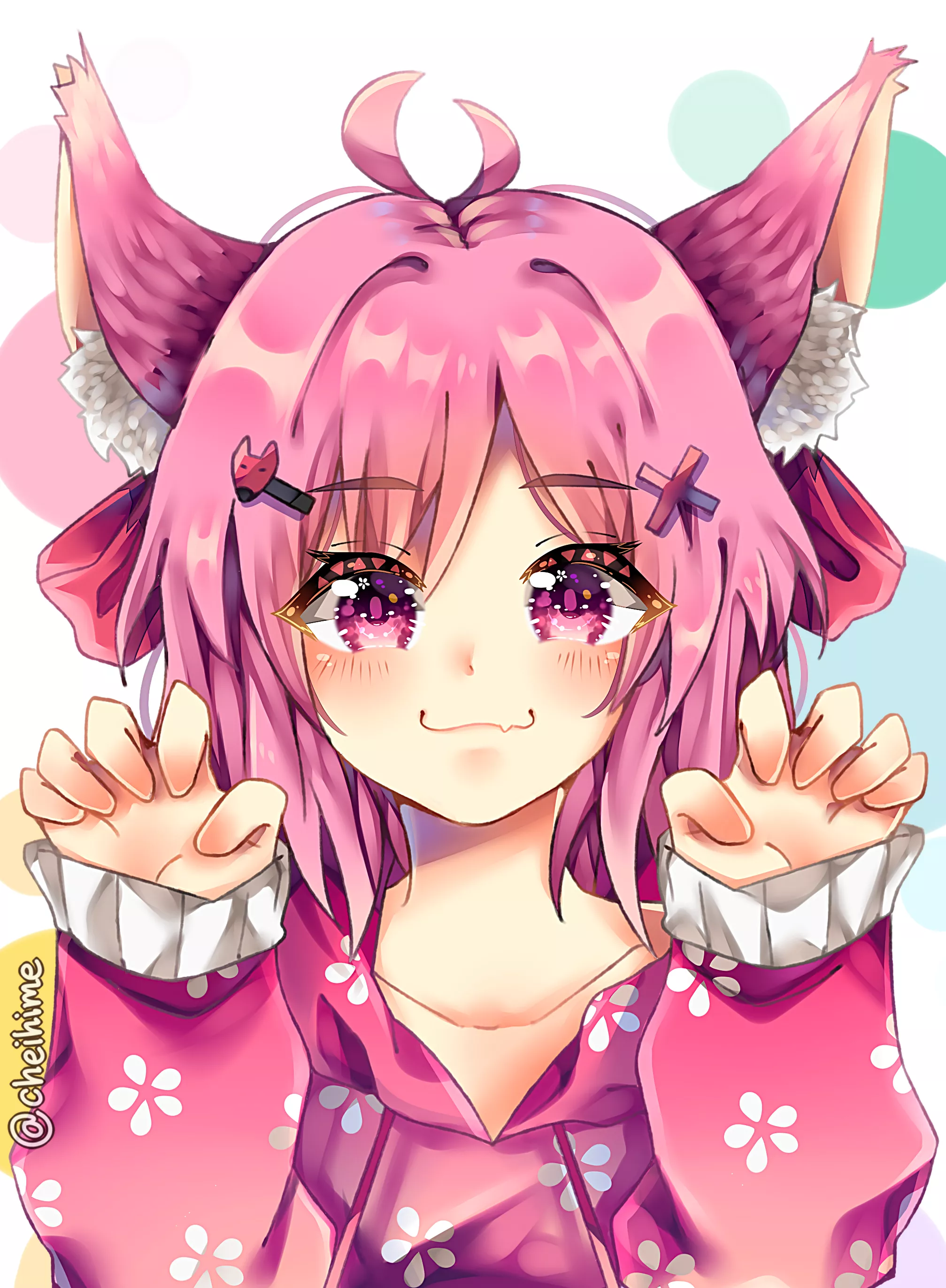 Rawr~ My name is Remi! Plz hand over all of your snacks and headpats :3 posted by Yumeko_Remi