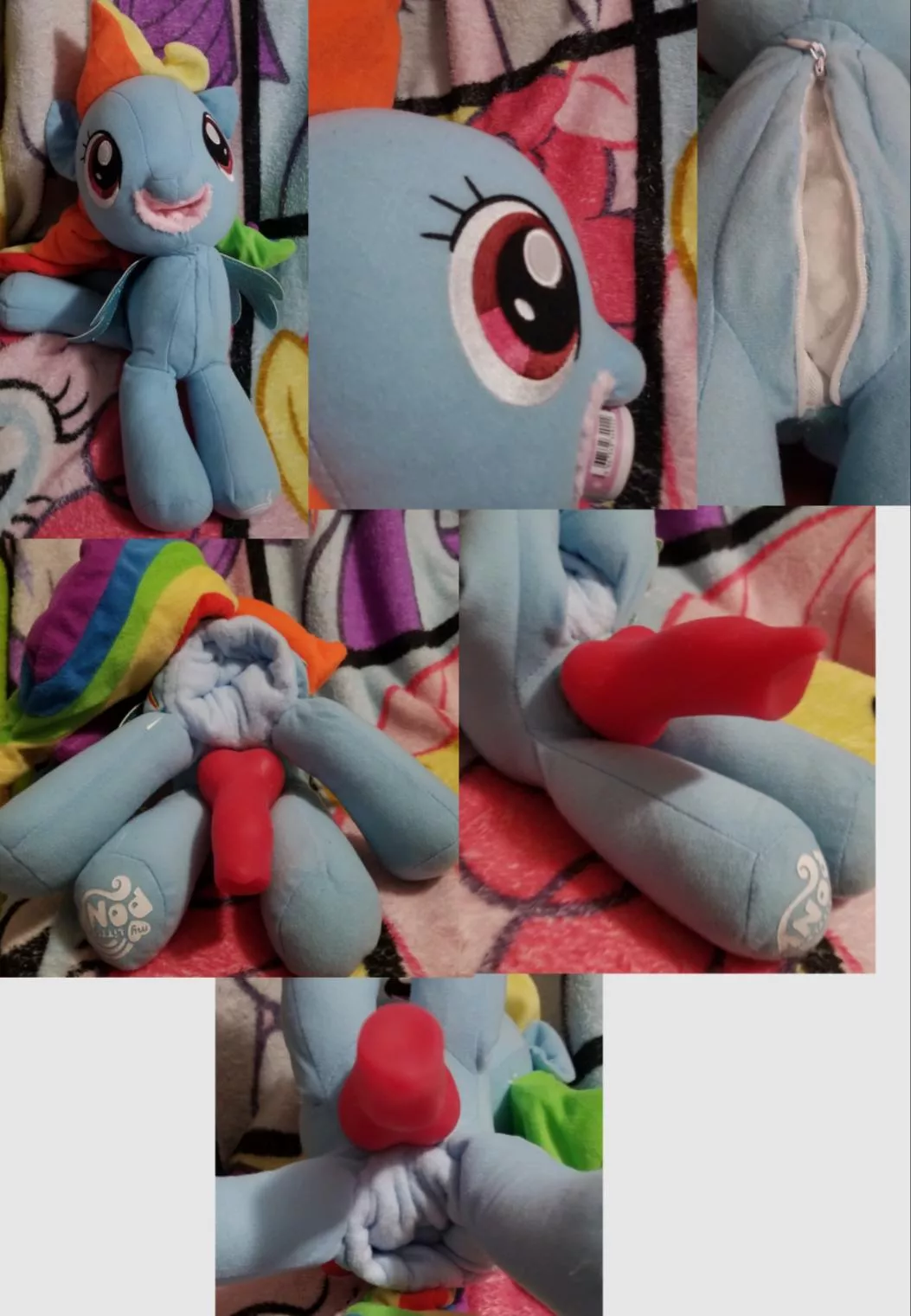 Recently commissioned NSFW fuckable my little pony Rainbow Dash with large SPH for fleshlights, useable mouth, dildo holder and stuffing zipper posted by Furry-sale