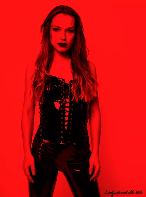 Red & black are my fav colours... your bruises after I'll spank you will be red too by LadyAnnabelle666