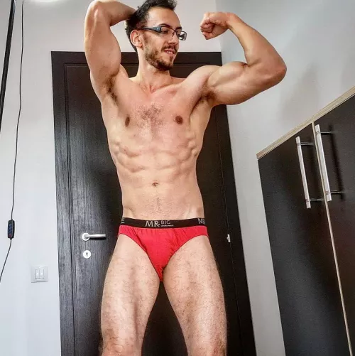 Red briefs suit me well? by FitManDan1