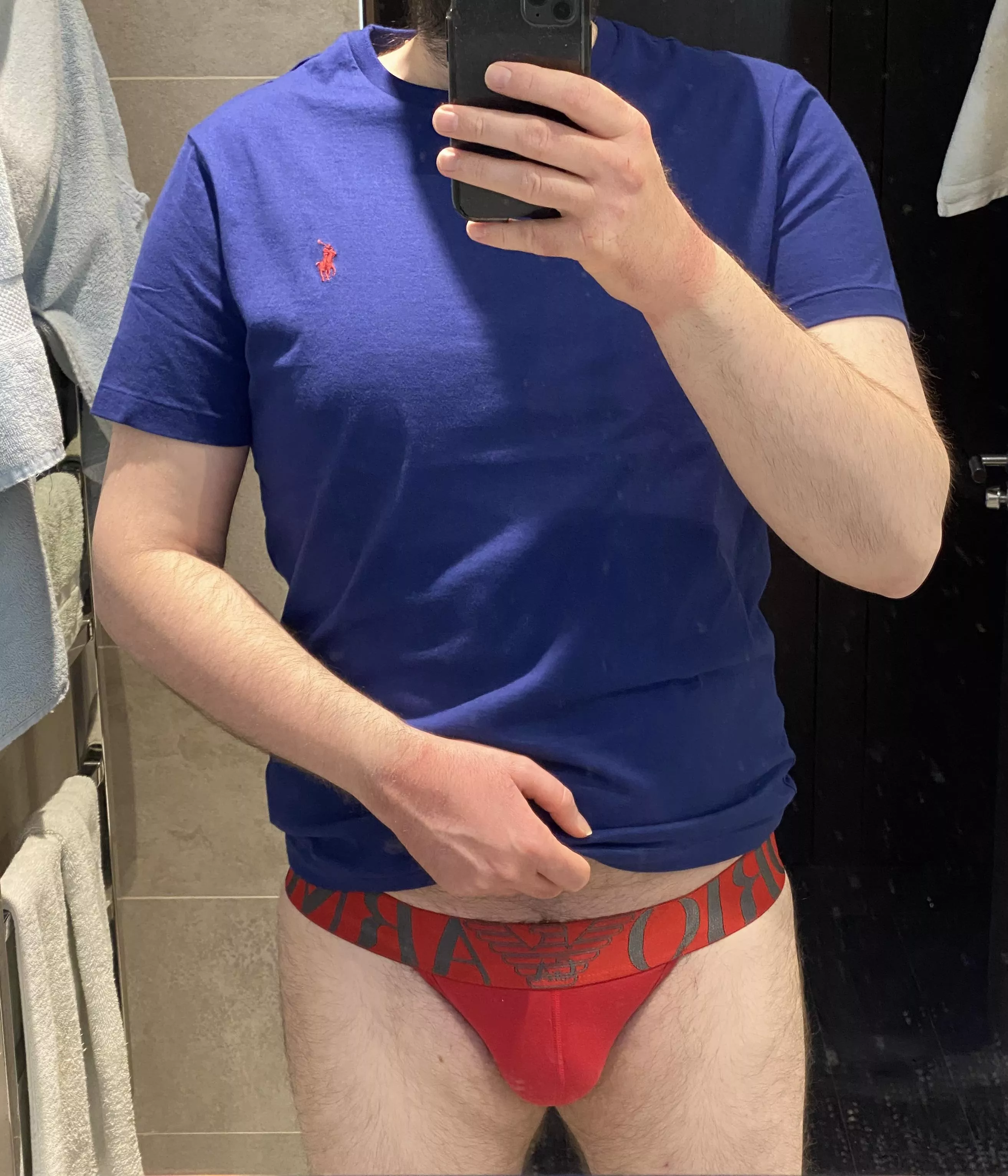 Red jock for wfh Thursday. posted by Richardts220