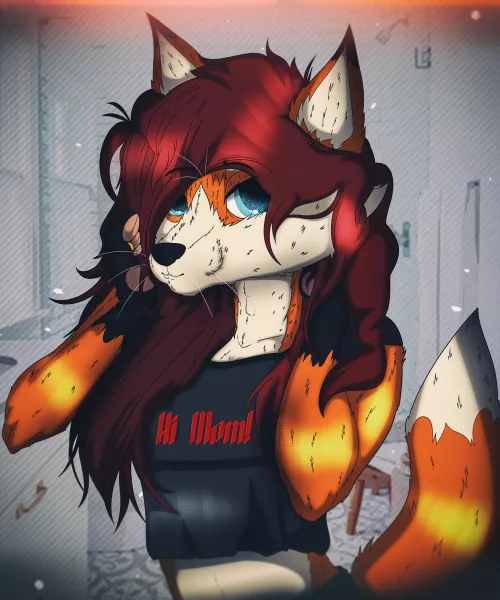 Red Long Hair by 0l-Fox-l0