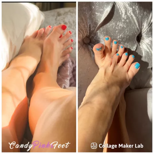 Red ❤️ or Blue 💙 by CandyPinksFeet