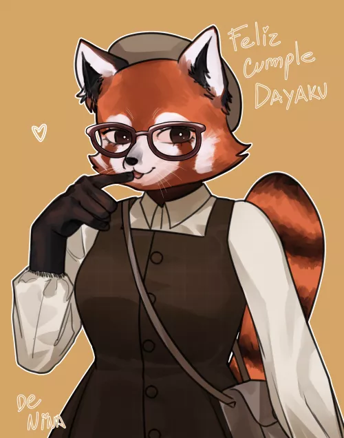 Red panda, friend's fursona! (By PurpleLight) by PurpleLight_Furry
