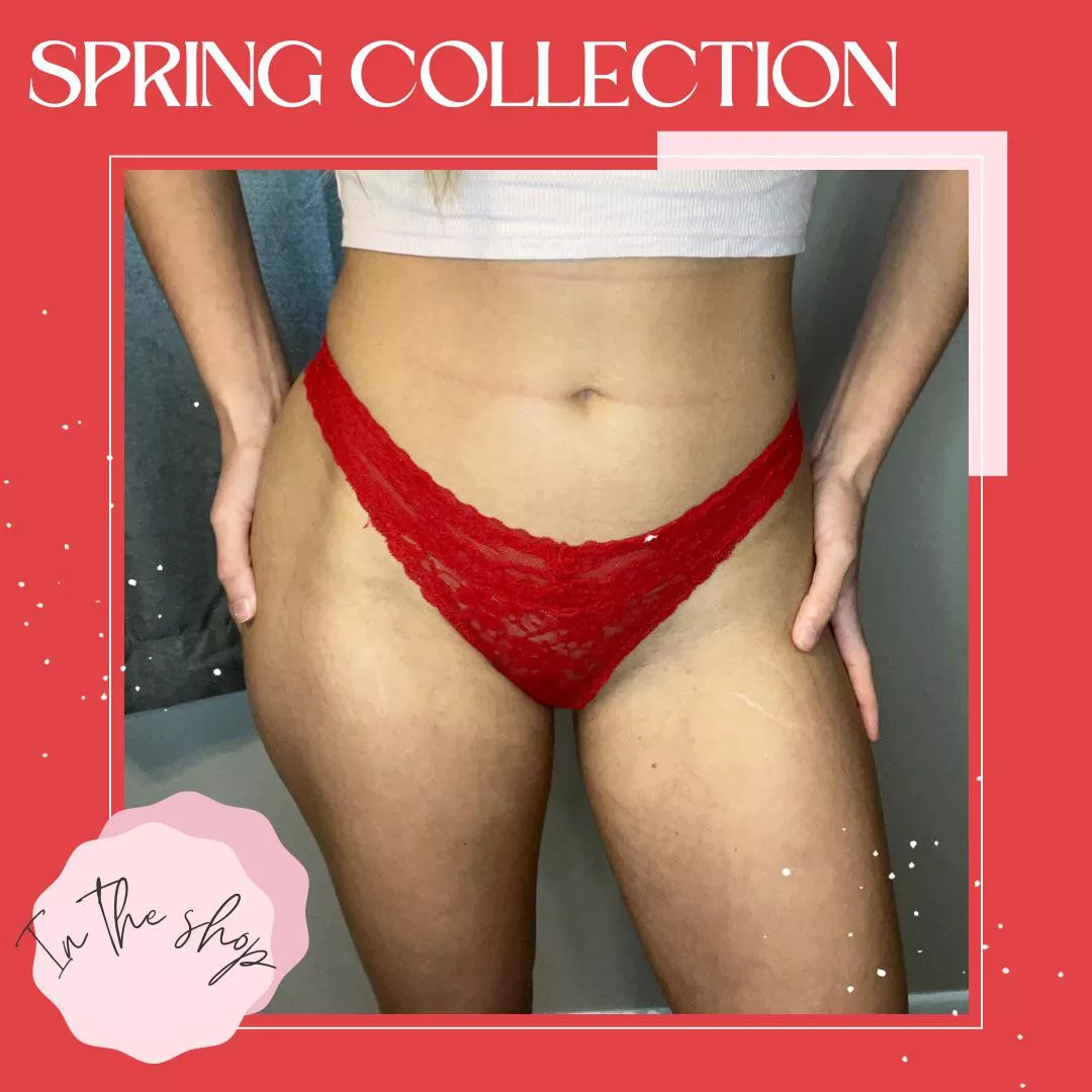 Red Robin, red thong…pink little 🐱 [selling] [f26] posted by Deep_Impact1