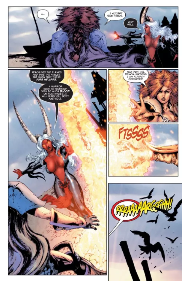 Red Sonja and Lady Demon [Red Sonja: Age of Chaos #3] posted by lordhater1