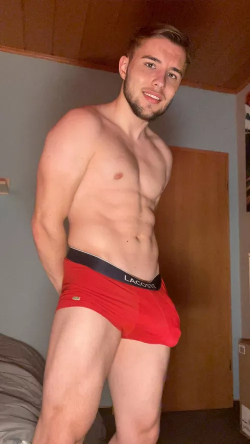 Red underwear to make you fall in love by blondboyjan
